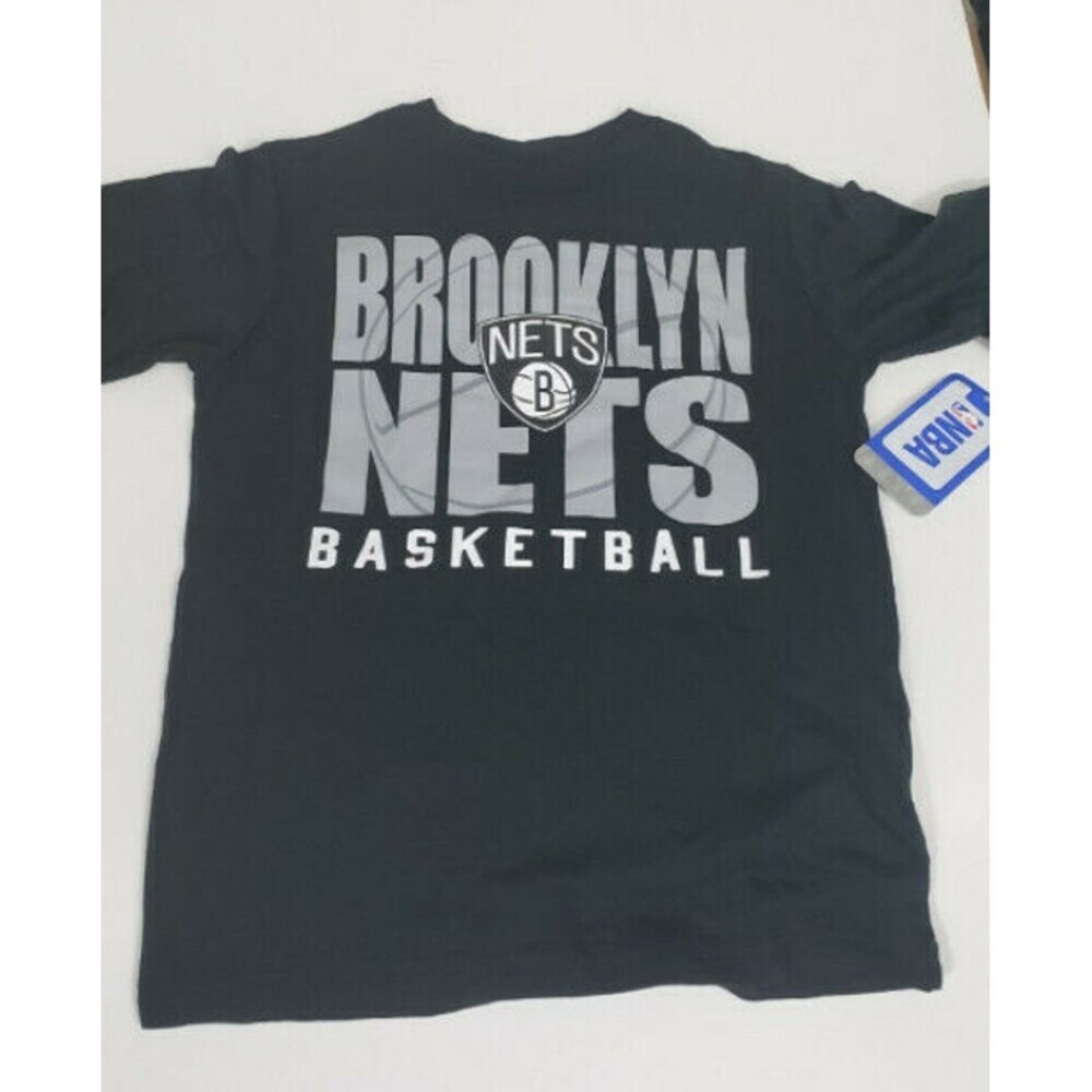 NBA Brooklyn Nets T-Shirt Boys Girls Size XS 4-5 NWT Basketball Short Sleeve T